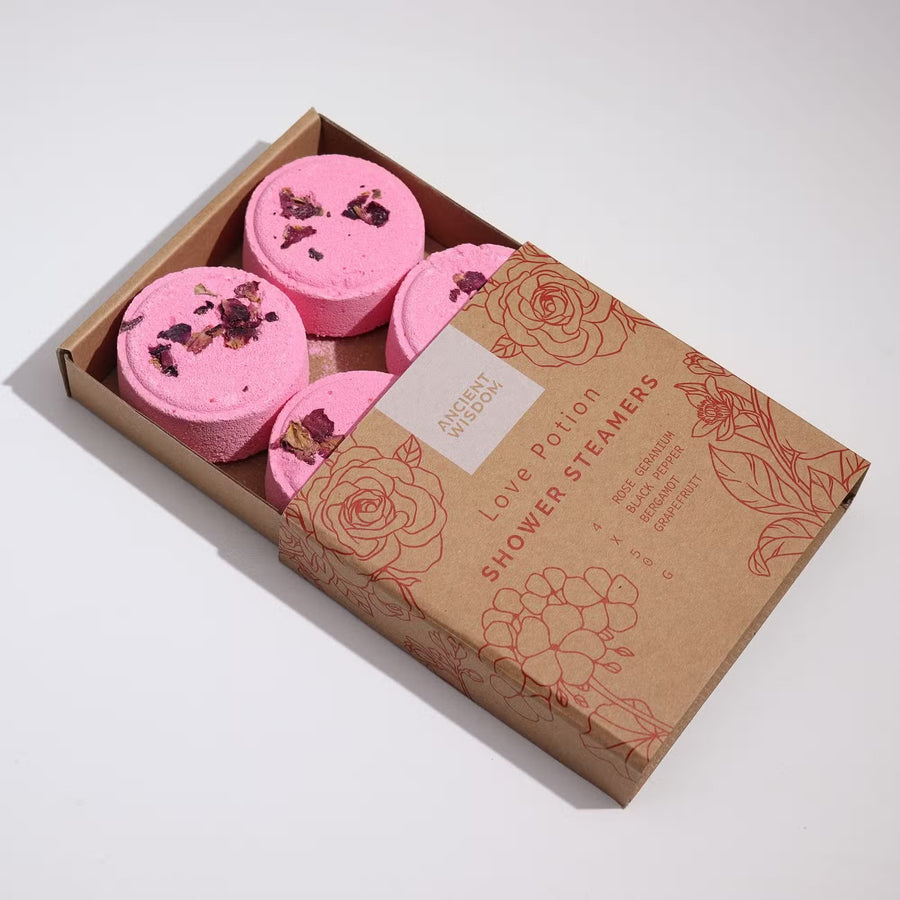 Zen Shower Steamers Love Potion Wellness Gift Set