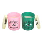 Set of 2 Good Witch and Bad Witch Scented Glass Candles