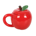 Apple Shaped Lidded Mug 550ml