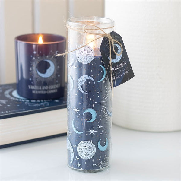 Blue Moon Print Fig and Vanilla Tube Candle