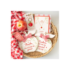 Best Teacher Apple Necklace on Greeting Card
