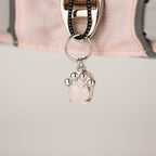 PAW - S (4-8Kg) Dog Step-in Guardian Harness with Reflective Mesh - Soft Pink - Rose Quartz Charm