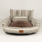 PAW Bed – Small Sofa – Brown Stripes – 50 × 50 × 26cm